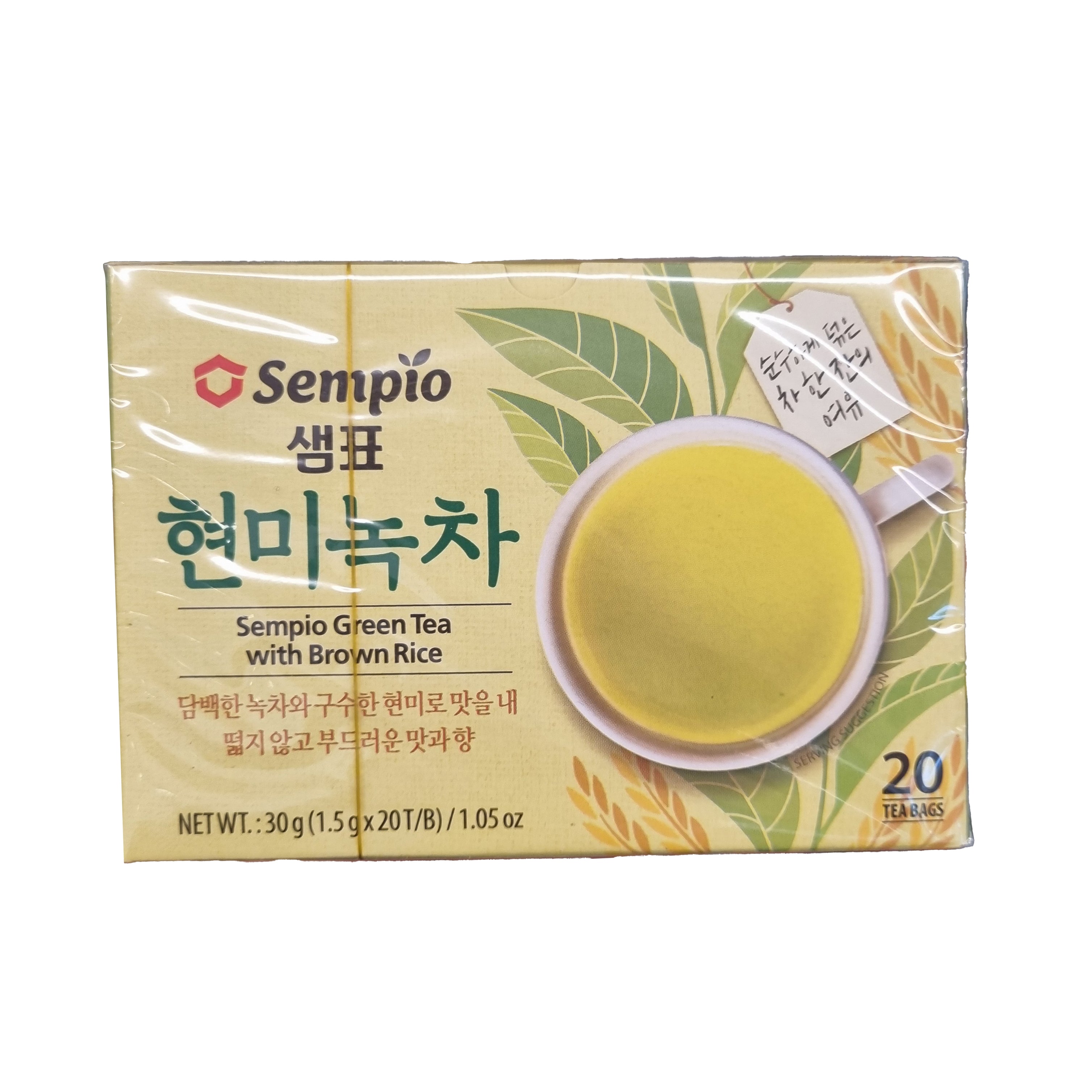 SEMPIO Green tea with brown rice 현미녹차 티백 20포